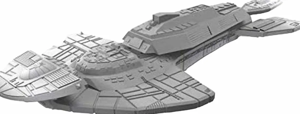 Star Trek - Attack Wing Cardassian Keldon Class Starship HeroClix Deep Cuts Unpainted Miniature Replica