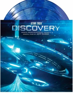 Star Trek: Discovery - Original Series Soundtrack Music From Season 3 By Jeff Russo 2xLP Vinyl Record (Blue & White Marbled Vinyl)