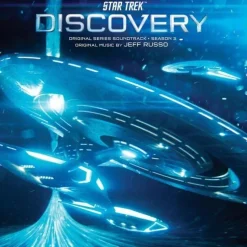 Star Trek: Discovery - Original Series Soundtrack Music From Season 3 By Jeff Russo 2xLP Vinyl Record (Blue & White Marbled Vinyl)