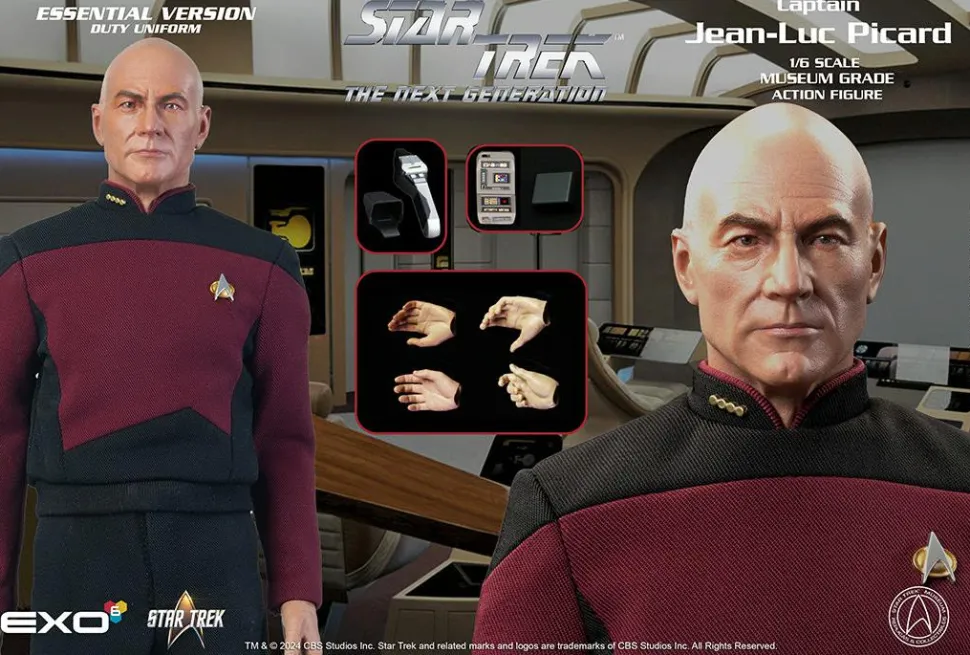 Star Trek: The Next Generation - Captain Jean-Luc Picard (Duty Uniform) 1/6th Scale Action Figure