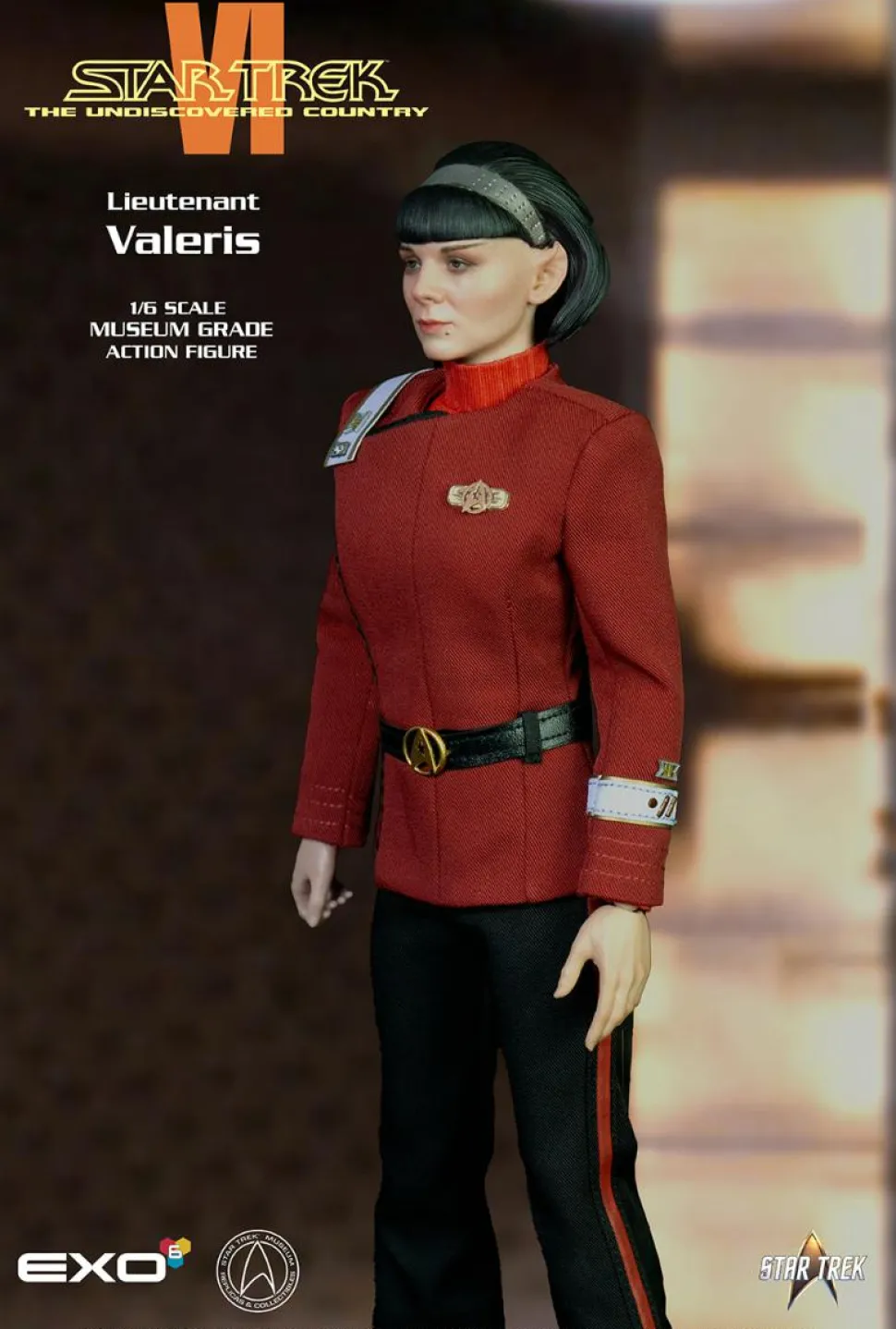 Star Trek VI: The Undiscovered Country - Lieutenant Valeris 1/6th Scale Action Figure