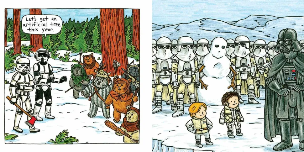 Star Wars - A Vader Family Sithmas by Jeffrey Brown Hardcover Book