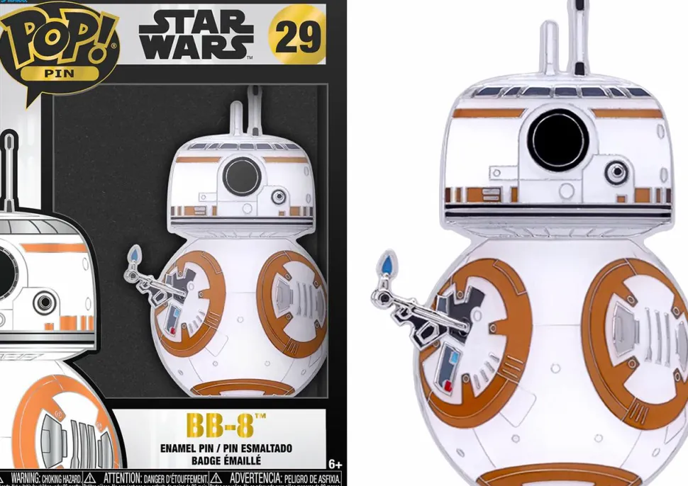 Star Wars - BB-8 Glow in the Dark 4” Pop! Enamel Pin