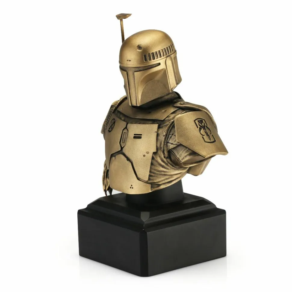 Star Wars - Boba Fett Limited Edition Gilt 8” Pewter Bust