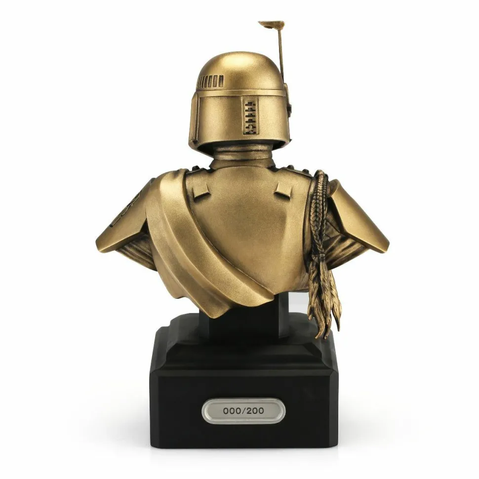 Star Wars - Boba Fett Limited Edition Gilt 8” Pewter Bust