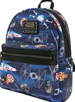 Star Wars - Chibi Ships 10” Faux Leather Mini Backpack