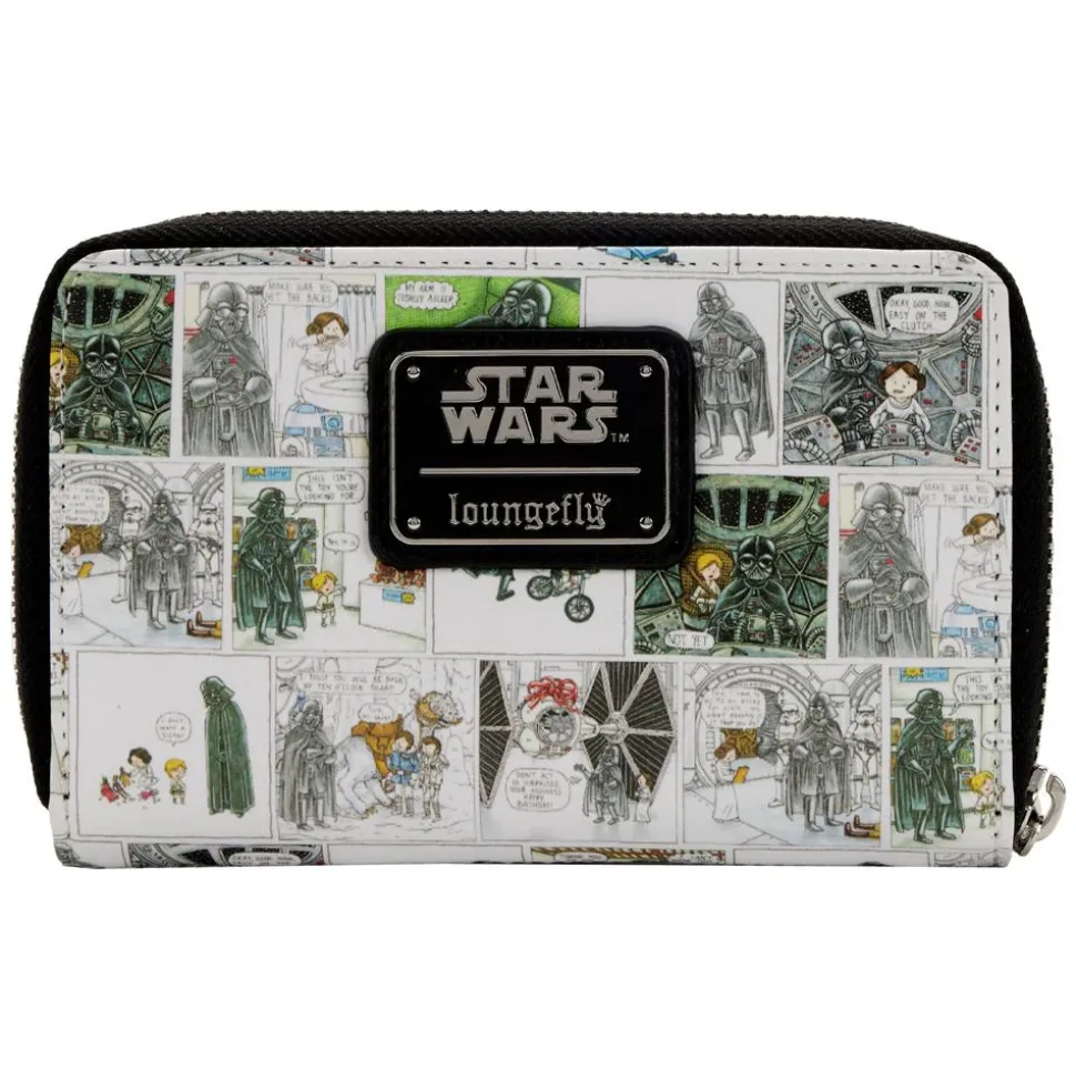 Star Wars - Darth Vader Comic Strip 4” Faux Leather Zip-Around Wallet