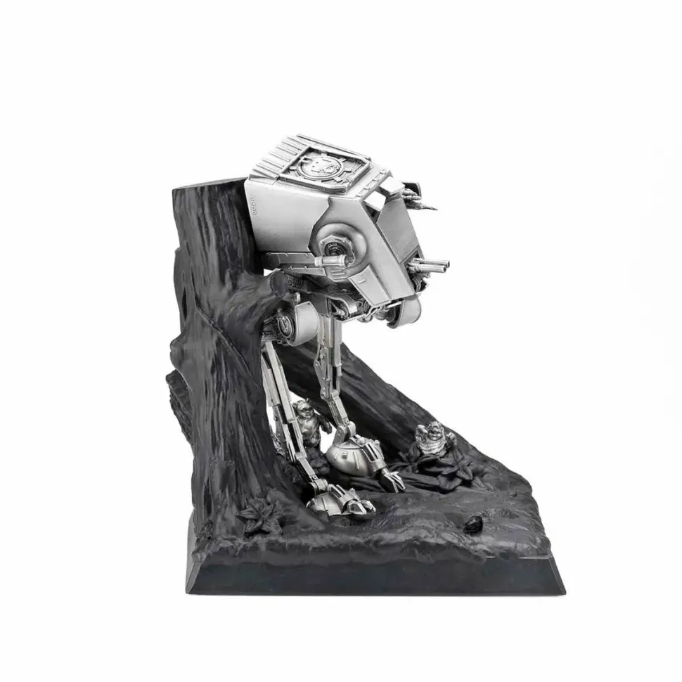 Star Wars - Endor AT-ST Limited Edition 7" Pewter Diorama Statue