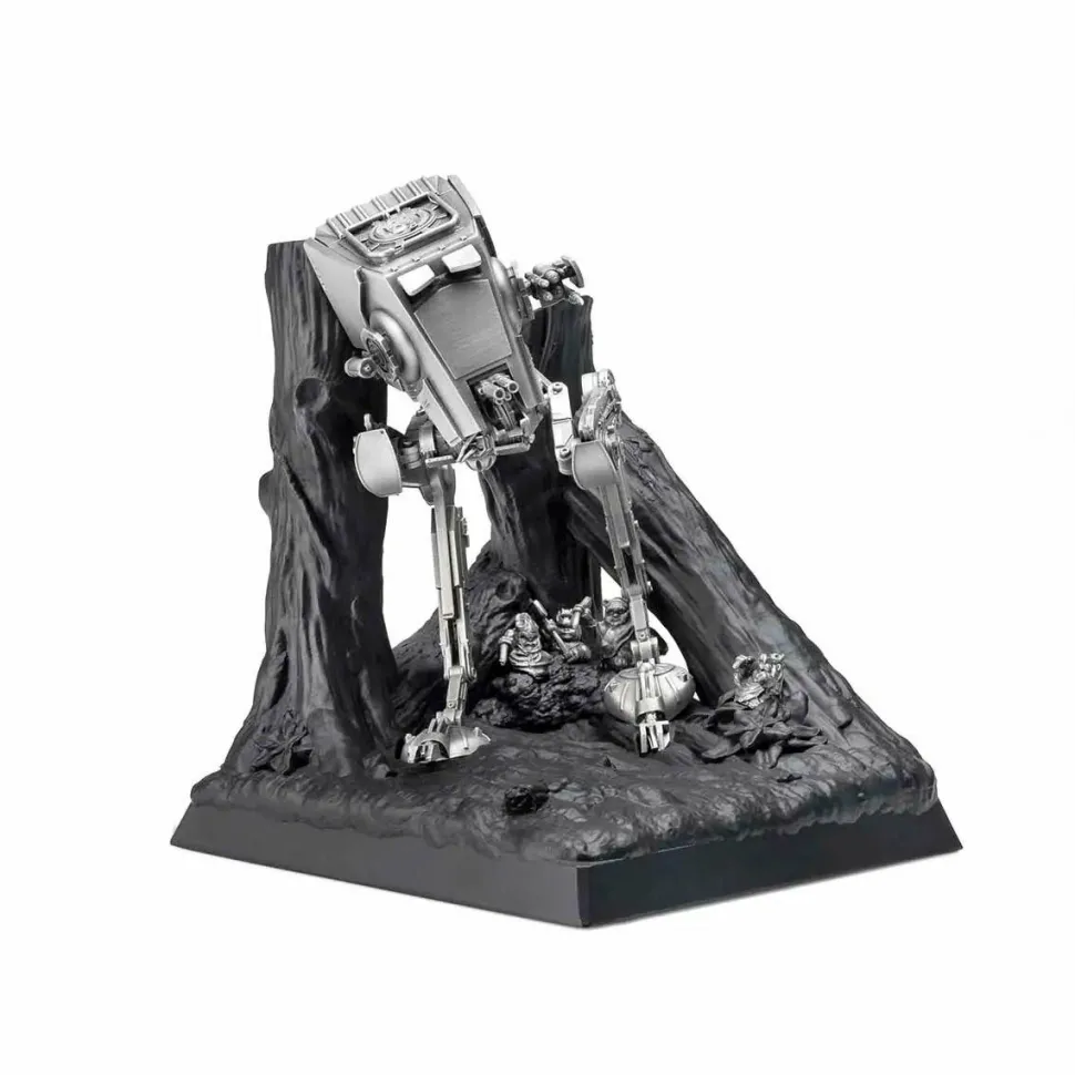 Star Wars - Endor AT-ST Limited Edition 7" Pewter Diorama Statue