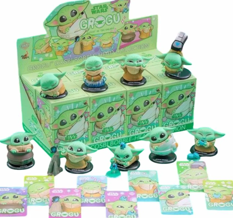 Star Wars - Grogu Cosbi Bobble-Head Collection Blind Box Hot Toys Figure (Display of 8)