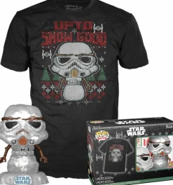 Star Wars - Holiday Stormtrooper Metallic Pop! Vinyl Figure & T-Shirt Box Set