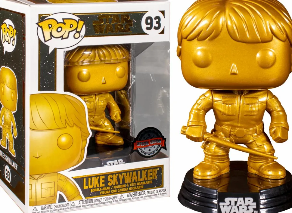 Star Wars - Luke Skywalker Metallic Gold Pop! Vinyl Figure
