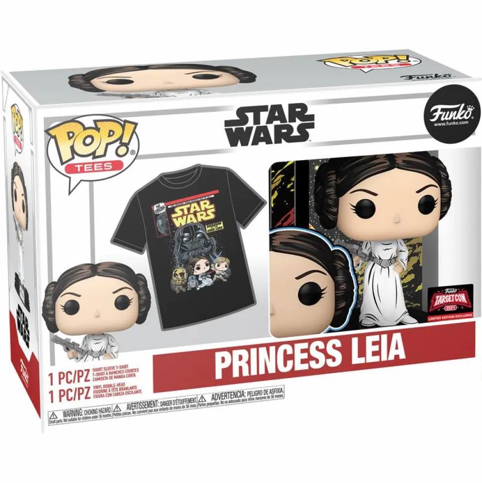 Star Wars - Princess Leia Retro Pop! Vinyl Figure & T-Shirt Box Set