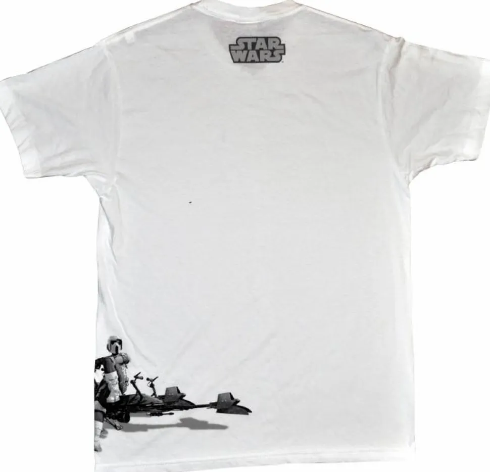 Star Wars - Scout Troopers on Speederbikes White Male T-Shirt