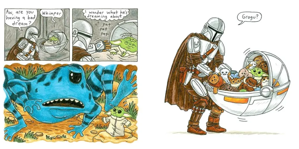 Star Wars - The Mandalorian and Child by Jeffrey Brown Hardcover Book