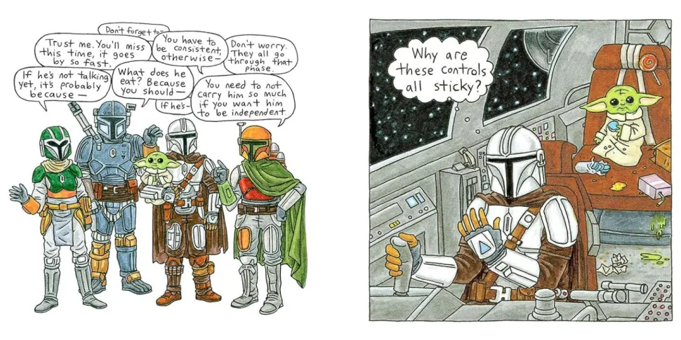 Star Wars - The Mandalorian and Child by Jeffrey Brown Hardcover Book