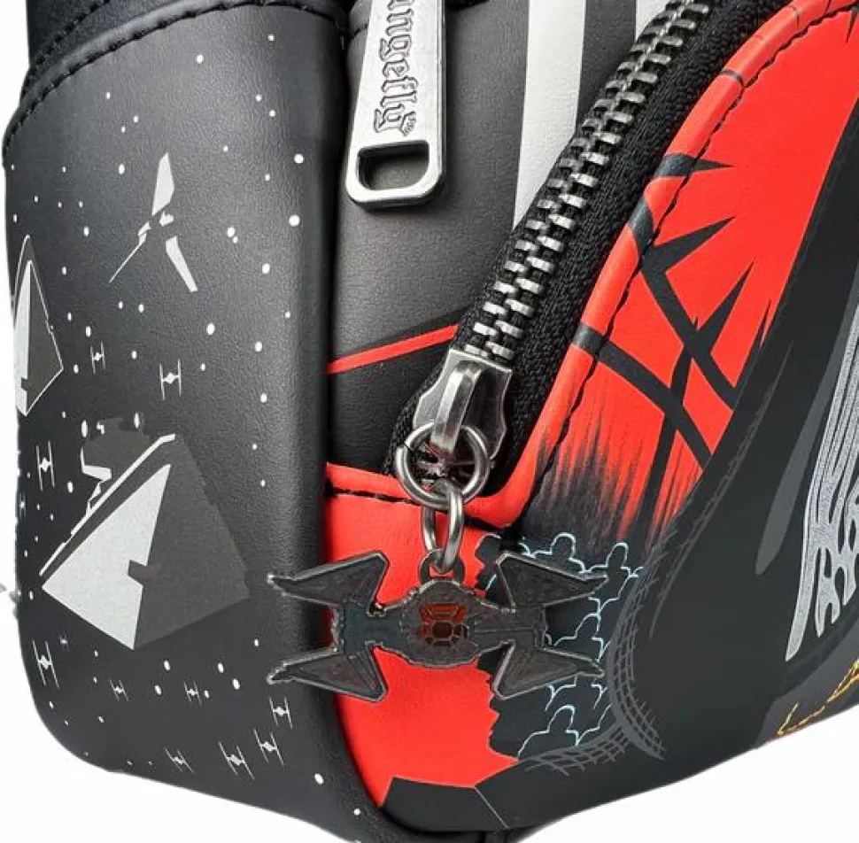Star Wars - Villains Triple Pocket Glow in the Dark 10" Faux Leather Mini Backpack