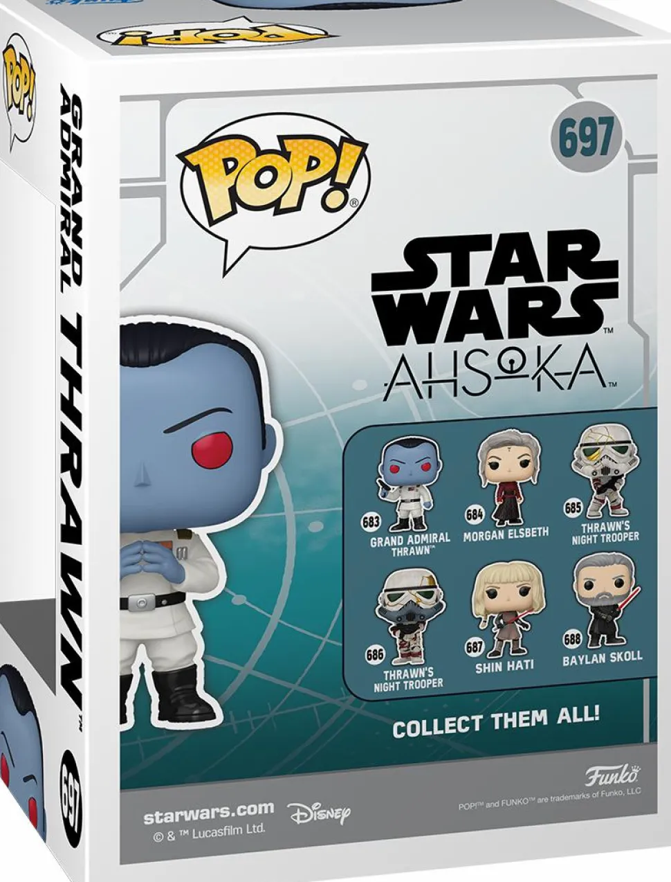 Star Wars: Aksoka - Grand Admiral Thrawn Pop! Vinyl Figure (2024 Summer Convention Exclusive) (Popcultcha Exclusive)