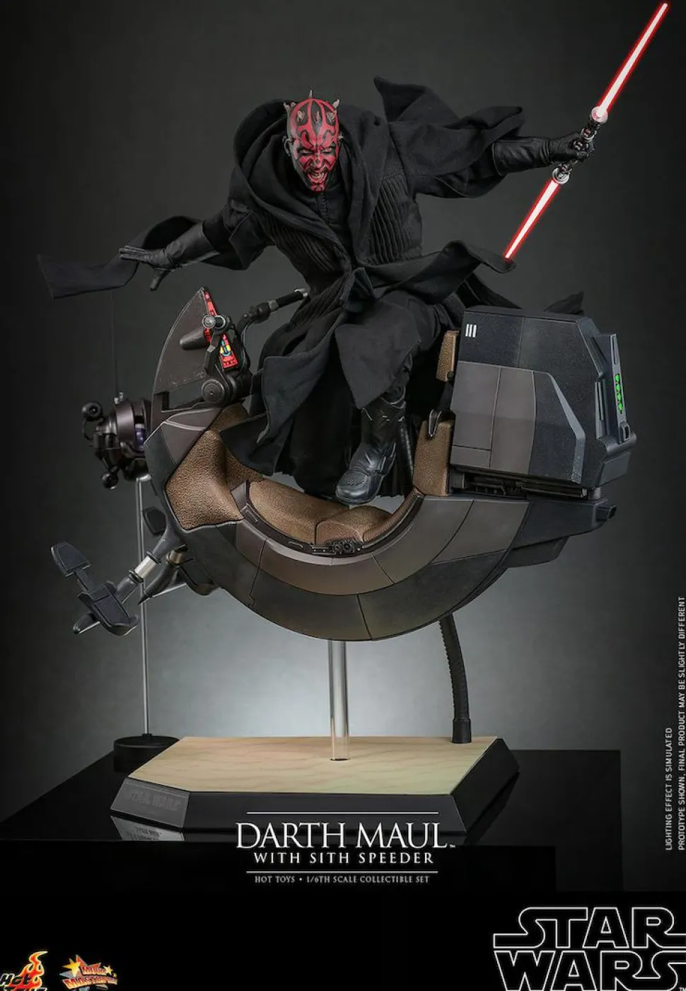 Star Wars Episode I: The Phantom Menace - Darth Maul with Sith Speeder 25th Anniversary 1/6th Scale Hot Toys Action Figure