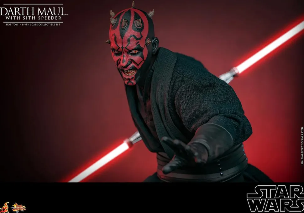 Star Wars Episode I: The Phantom Menace - Darth Maul with Sith Speeder 25th Anniversary 1/6th Scale Hot Toys Action Figure