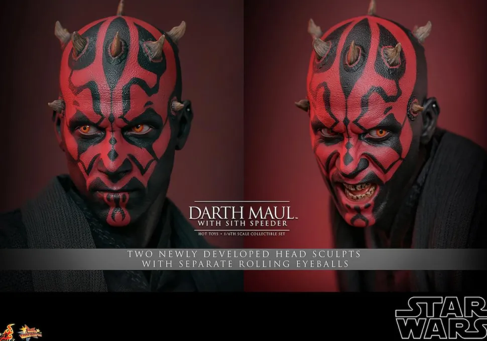 Star Wars Episode I: The Phantom Menace - Darth Maul with Sith Speeder 25th Anniversary 1/6th Scale Hot Toys Action Figure