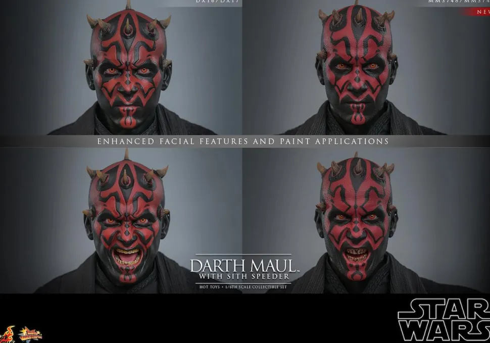 Star Wars Episode I: The Phantom Menace - Darth Maul with Sith Speeder 25th Anniversary 1/6th Scale Hot Toys Action Figure
