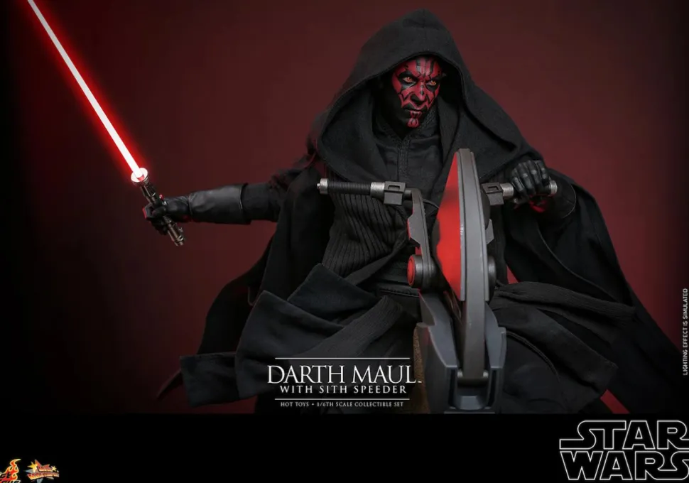 Star Wars Episode I: The Phantom Menace - Darth Maul with Sith Speeder 25th Anniversary 1/6th Scale Hot Toys Action Figure