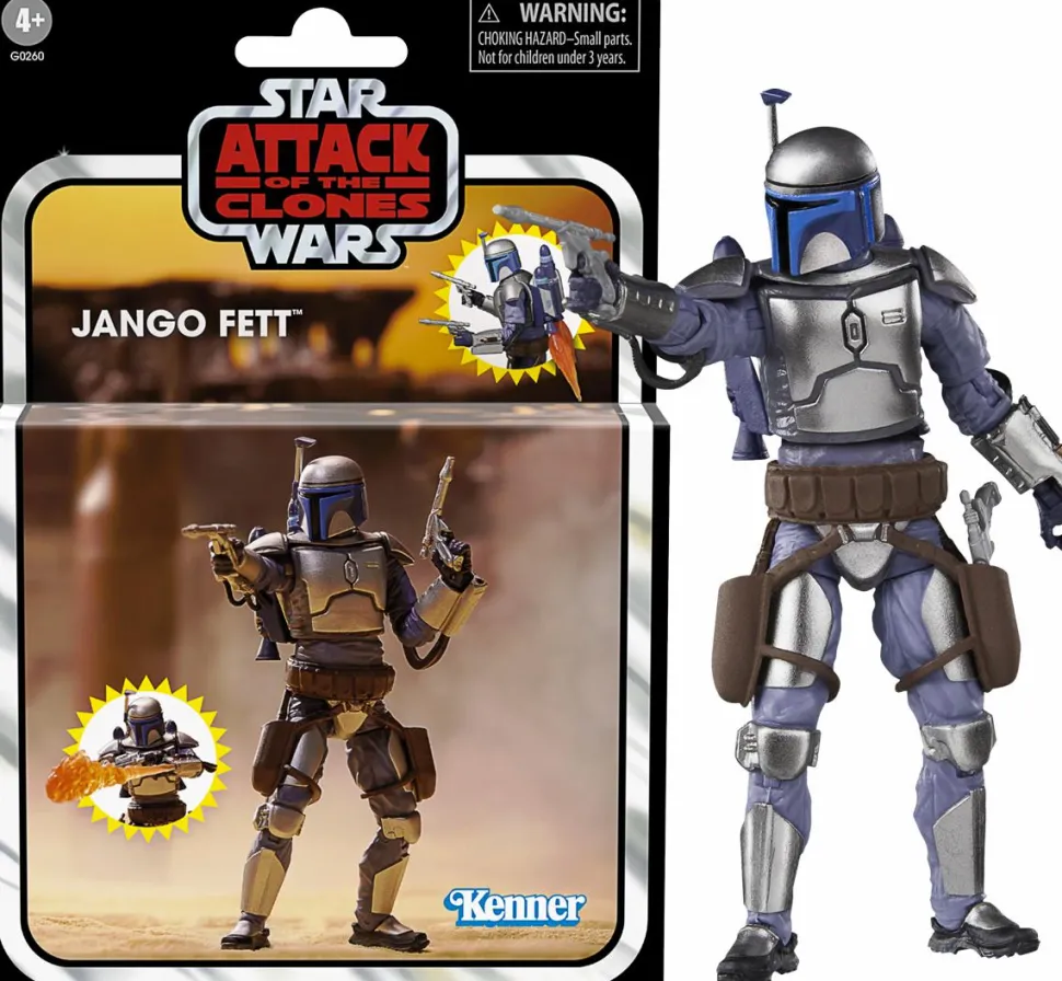 Star Wars Episode II: Attack of the Clones - Jango Fett Vintage Collection Kenner Deluxe 3.75" Scale Action Figure