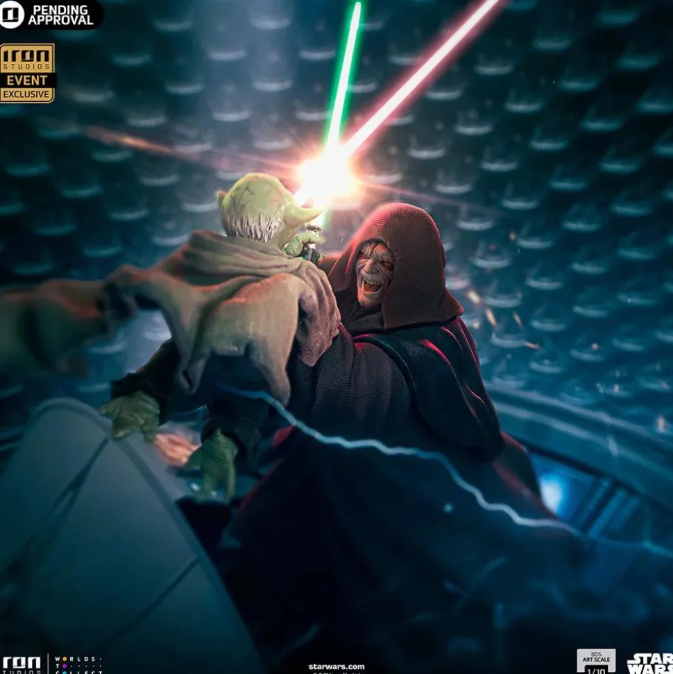Star Wars Episode III: Revenge of the Sith - Yoda vs. Emperor Palpatine 1/10th Scale Diorama Statue (2024 CCXP Event Exclusive)