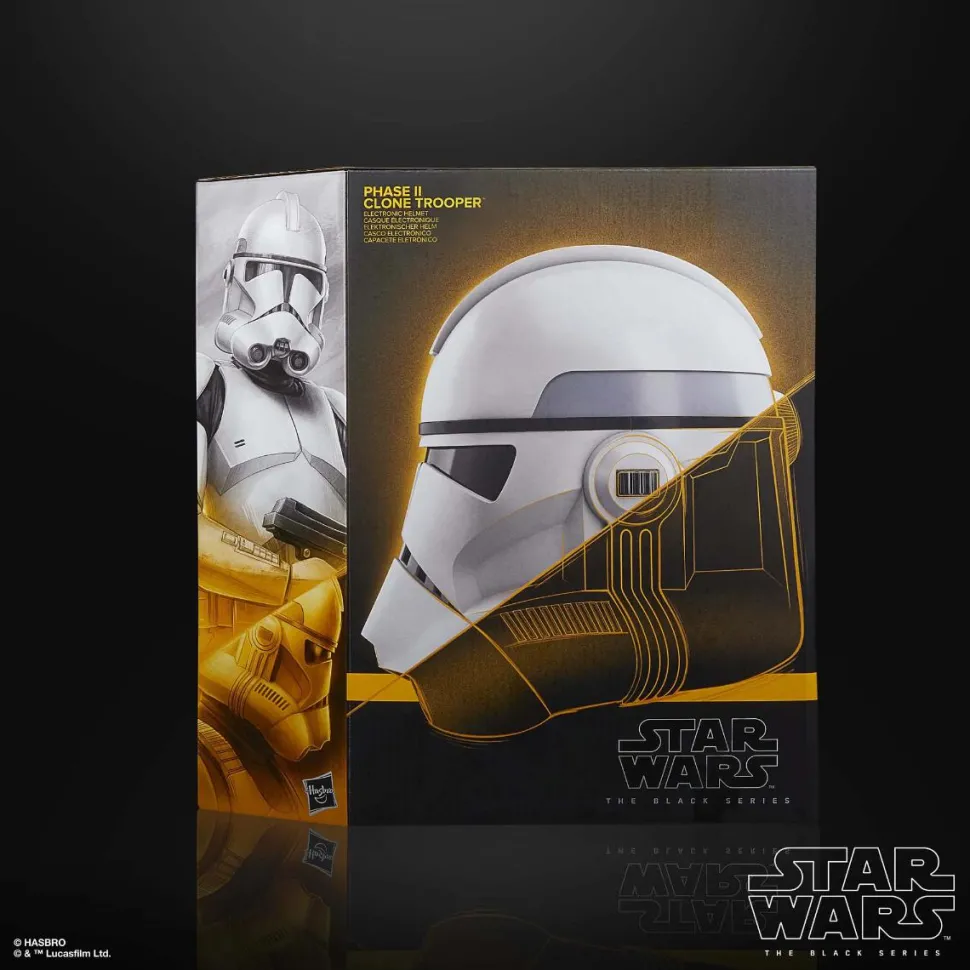 Star Wars Episode III: Revenge of the Sith - Phase II Clone Trooper Helmet Black Series 1:1 Scale Life-Size Electronic Prop Replica