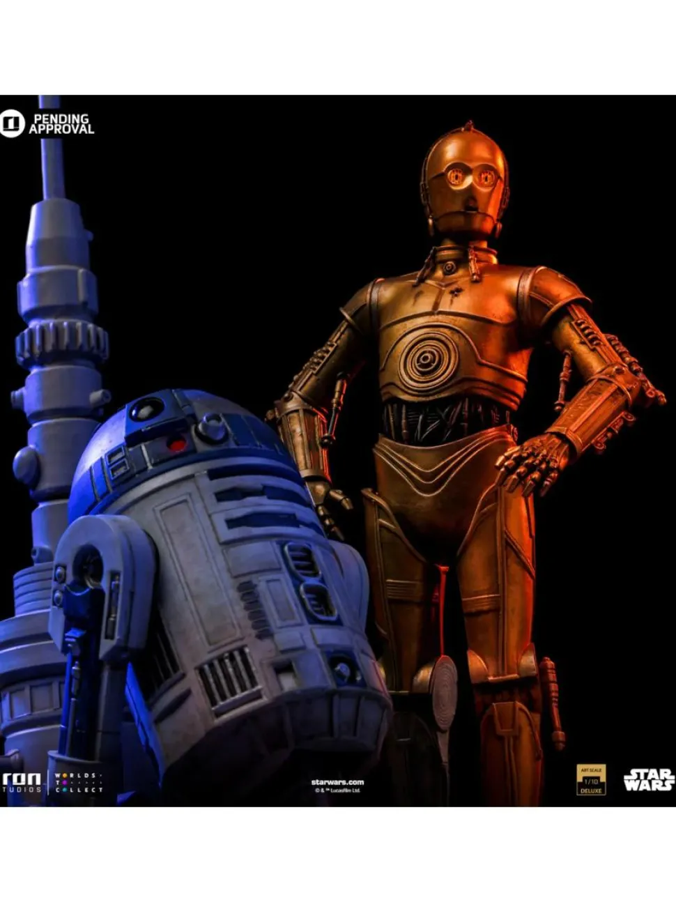Star Wars Episode IV: A New Hope - C-3PO & R2-D2 1/10th Scale Statue