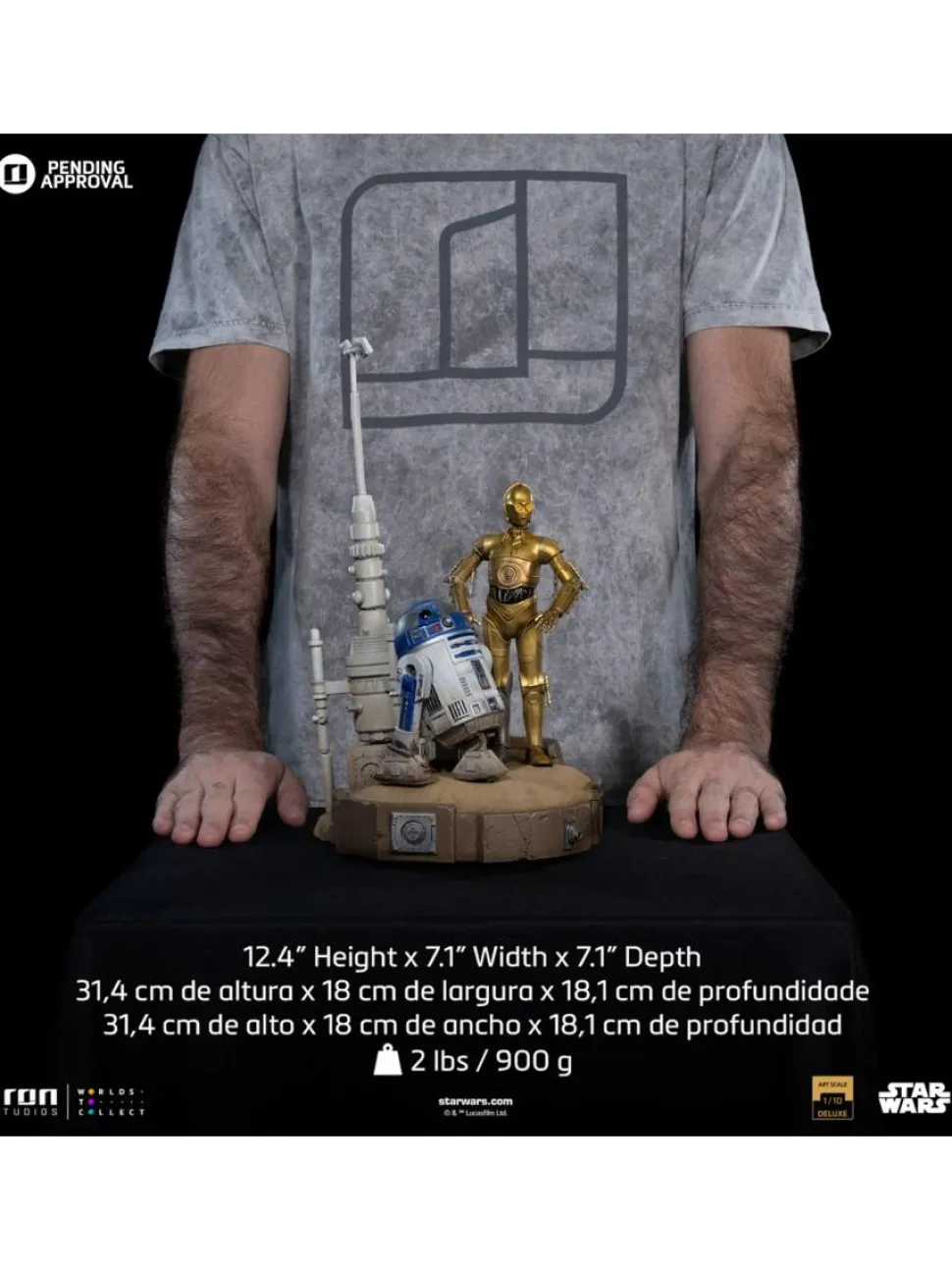 Star Wars Episode IV: A New Hope - C-3PO & R2-D2 1/10th Scale Statue