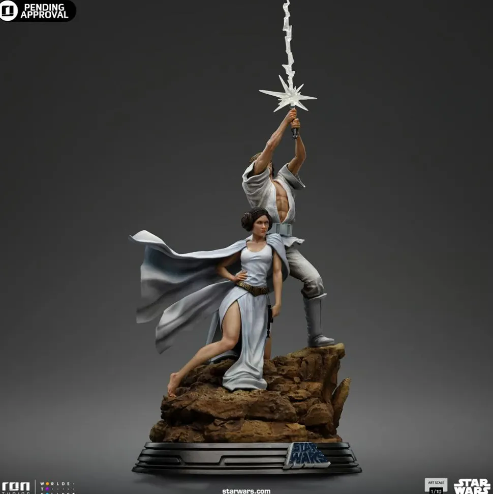Star Wars Episode IV: A New Hope - Luke & Leia Deluxe 1/10th Scale Statue