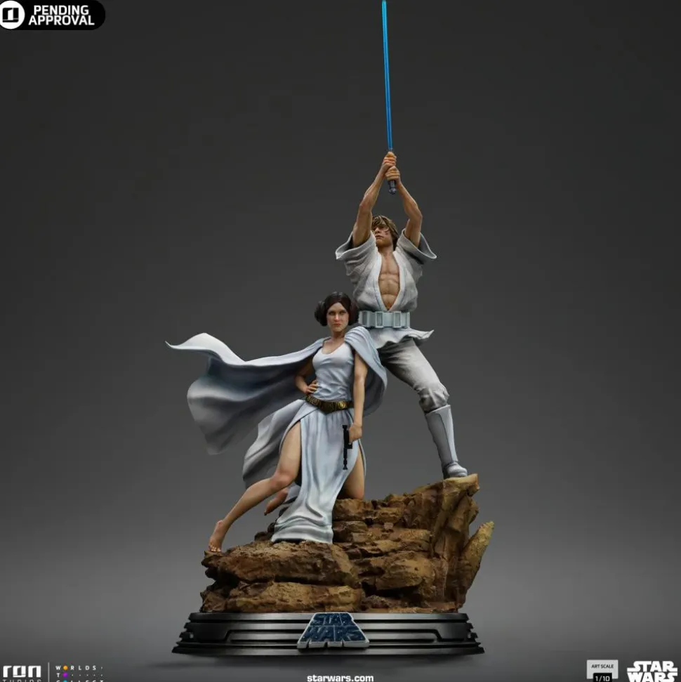 Star Wars Episode IV: A New Hope - Luke & Leia Deluxe 1/10th Scale Statue