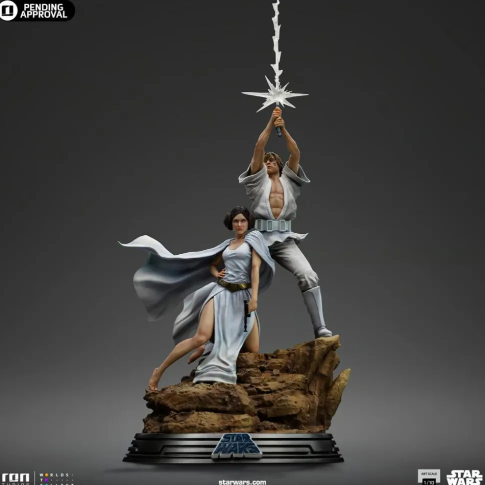 Star Wars Episode IV: A New Hope - Luke & Leia Deluxe 1/10th Scale Statue