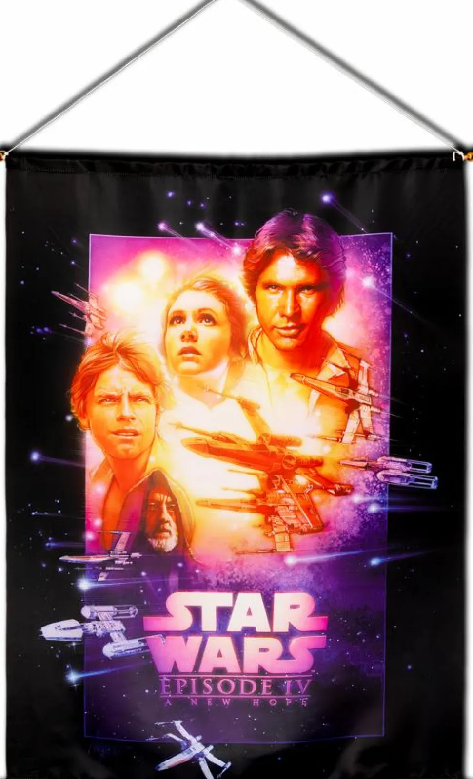 Star Wars Episode IV: A New Hope - Movie Poster Satin Banner