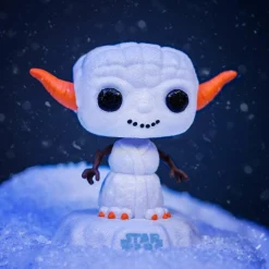 Star Wars: Holiday - Yoda Snowman Pop! Vinyl Figure in Acrylic Pop! Protector (Funko / Popcultcha Exclusive)