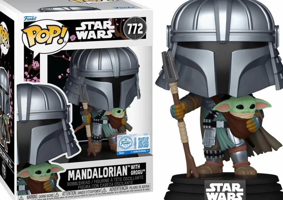Star Wars: Impressions - Mandalorian with Grogu Pop! Vinyl Figure