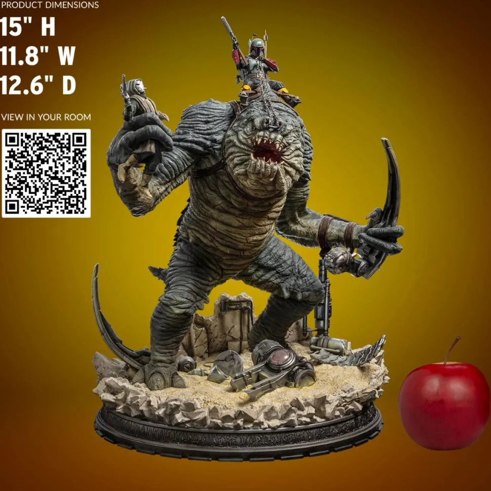 Star Wars: The Book of Boba Fett - Boba Fett & Rancor 1/20th Scale Diorama Statue