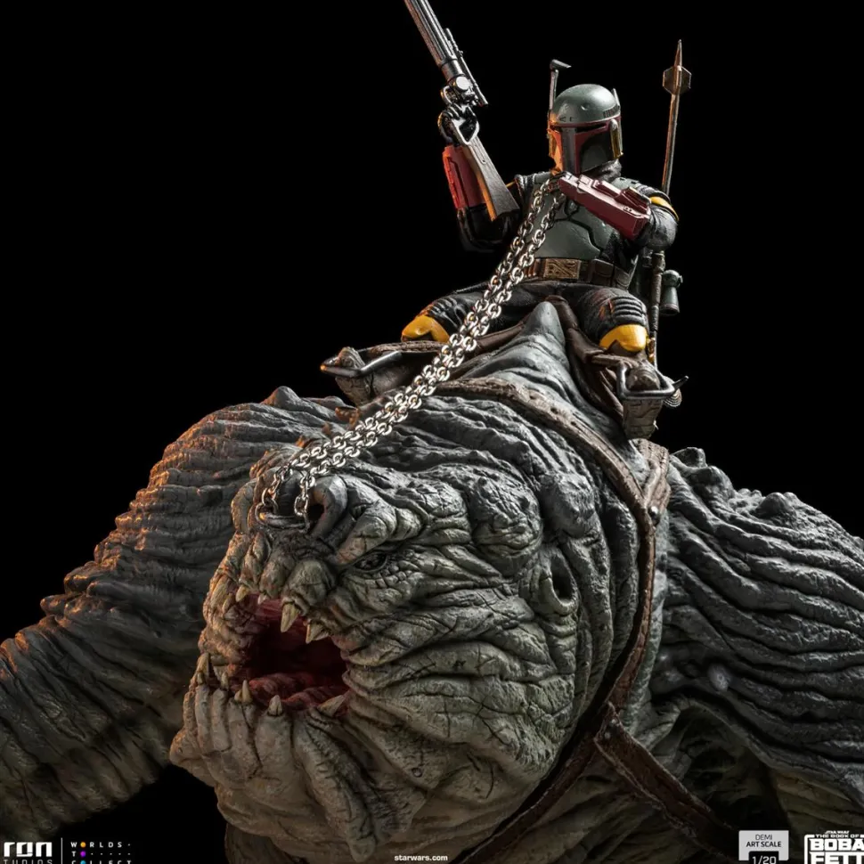 Star Wars: The Book of Boba Fett - Boba Fett & Rancor 1/20th Scale Diorama Statue