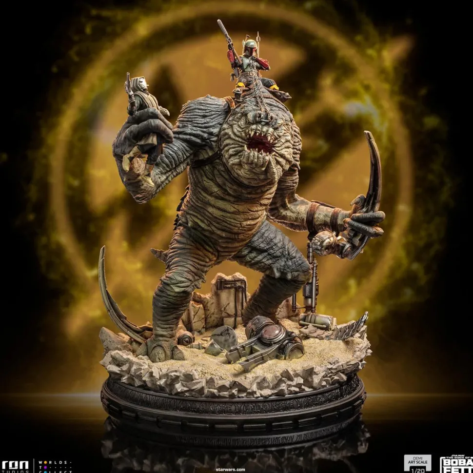Star Wars: The Book of Boba Fett - Boba Fett & Rancor 1/20th Scale Diorama Statue