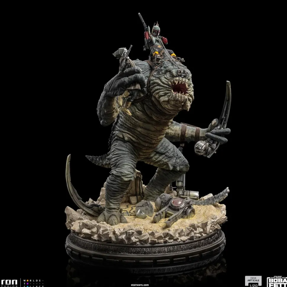 Star Wars: The Book of Boba Fett - Boba Fett & Rancor 1/20th Scale Diorama Statue