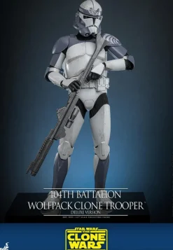 Star Wars: The Clone Wars - 104th Battalion Wolfpack Clone Trooper Deluxe Version 1/6th Scale Hot Toys Action Figure