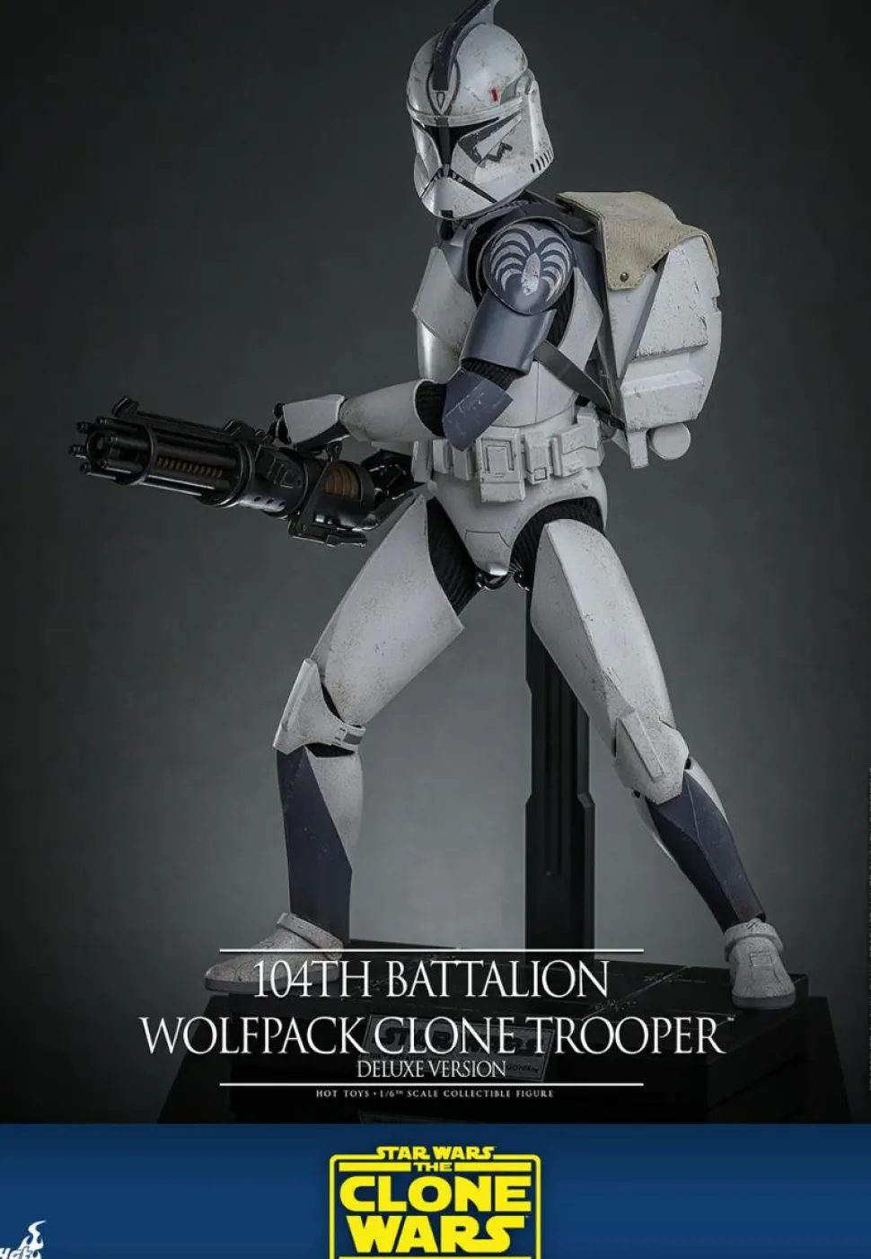 Star Wars: The Clone Wars - 104th Battalion Wolfpack Clone Trooper Deluxe Version 1/6th Scale Hot Toys Action Figure