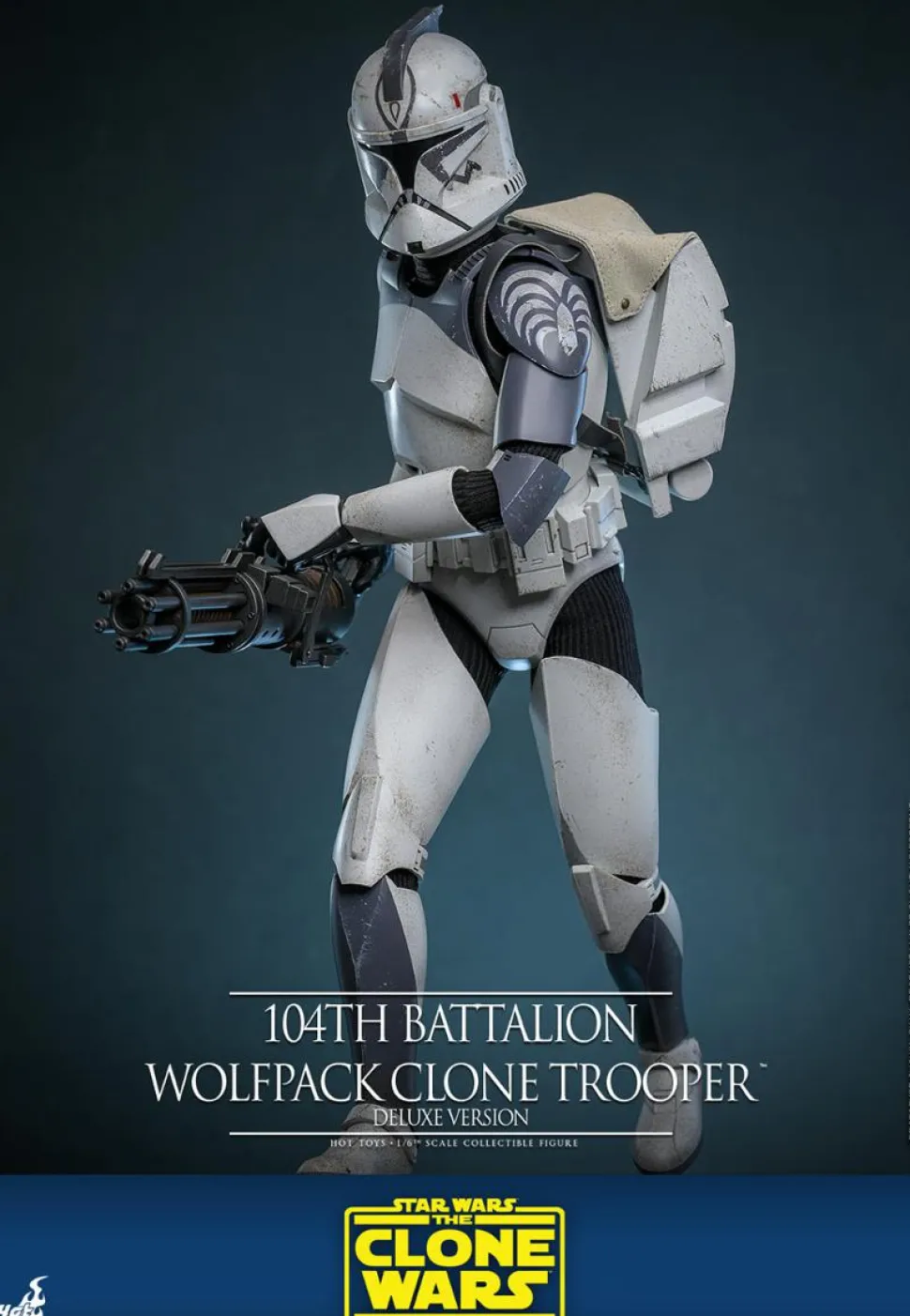 Star Wars: The Clone Wars - 104th Battalion Wolfpack Clone Trooper Deluxe Version 1/6th Scale Hot Toys Action Figure