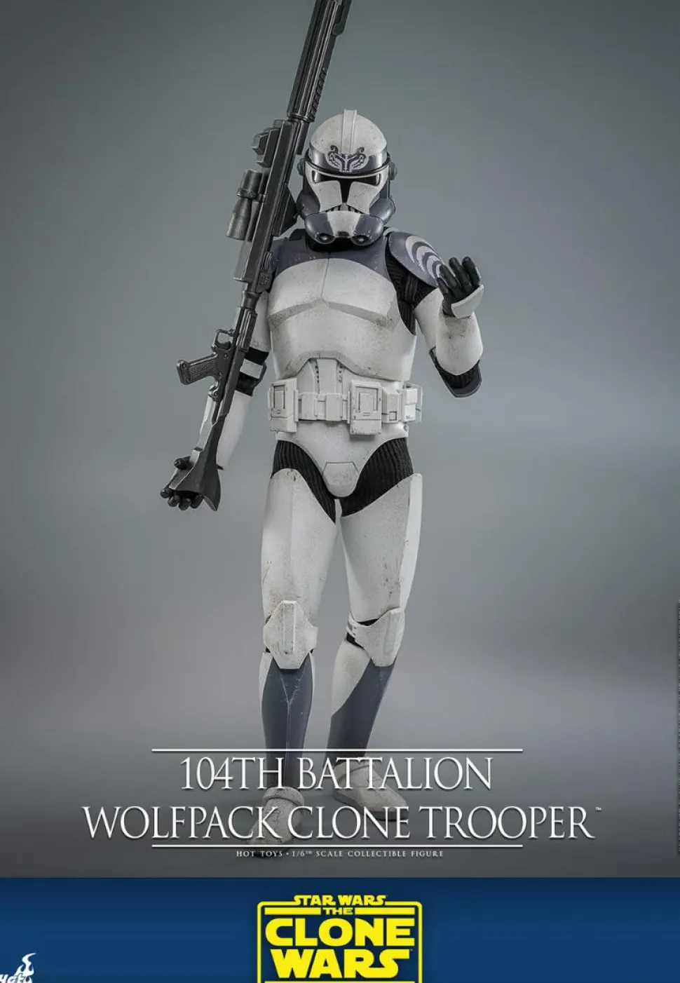 Star Wars: The Clone Wars - 104th Battalion Wolfpack Clone Trooper 1/6th Scale Hot Toys Action Figure