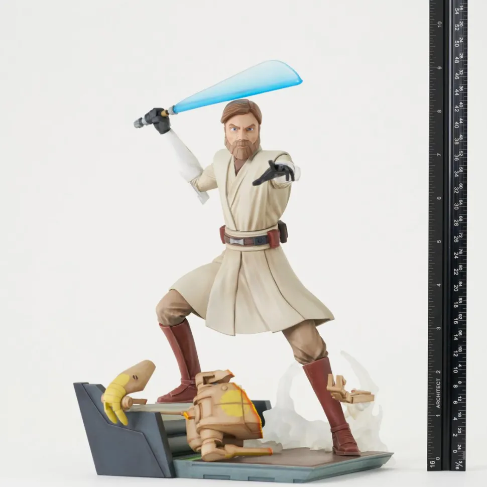 Star Wars: The Clone Wars - General Obi-Wan Kenobi Deluxe Gallery 11" PVC Diorama Statue