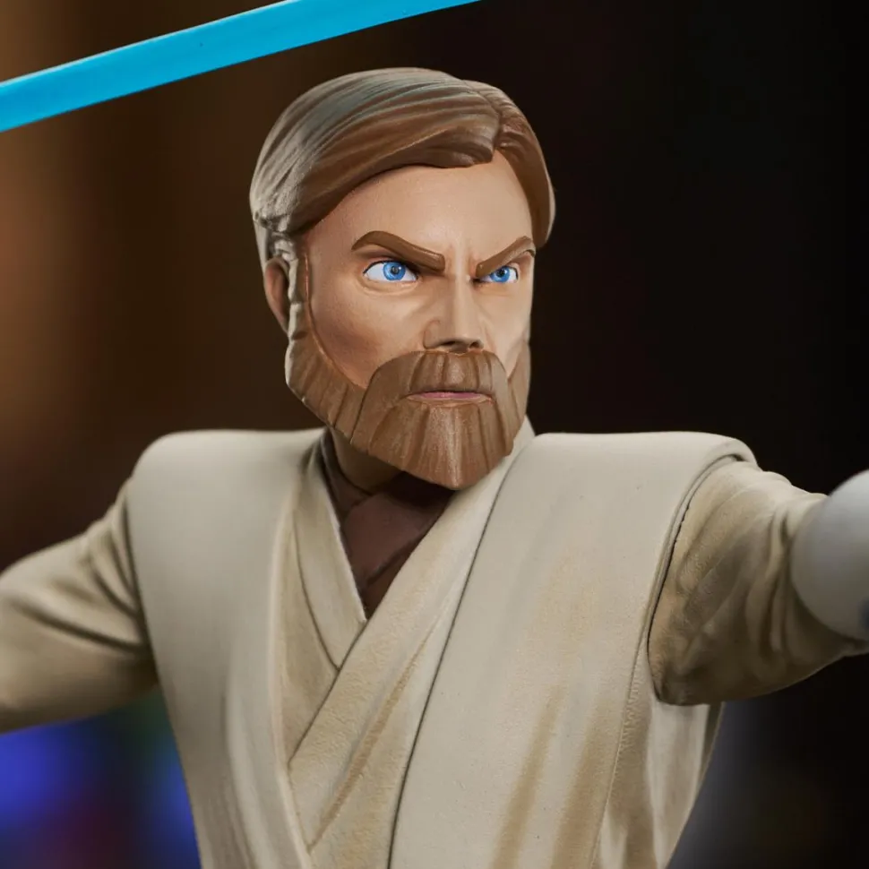 Star Wars: The Clone Wars - General Obi-Wan Kenobi Deluxe Gallery 11" PVC Diorama Statue