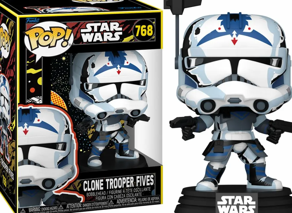 Star Wars: The Clone Wars - Clone Trooper Fives (Retro) Pop! Vinyl Figure