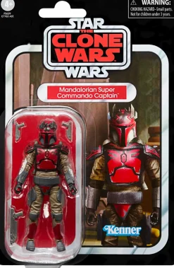 Star Wars: The Clone Wars - Mandalorian Super Commando Captain Vintage Collection Kenner 3.75” Scale Action Figure
